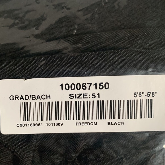 Balfour Souvenir Graduation Gown Size 51 Black - Picture 3 of 3